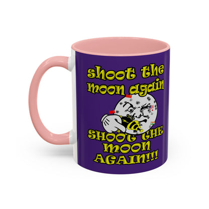 shoot the moon again - Accent Mug (purple)