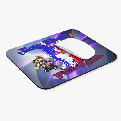 tag that - Mouse Pad (Rectangle) (grey-pink wave)