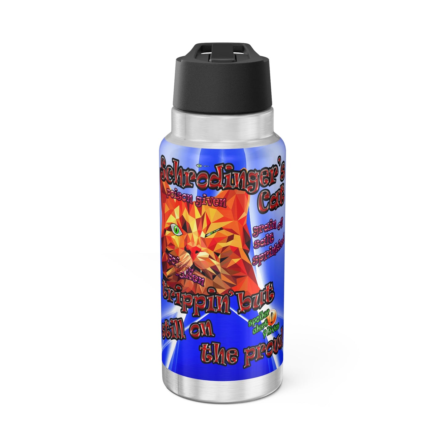 schrodinger's cat - Gator Tumbler, 32oz  (blue-white wave)