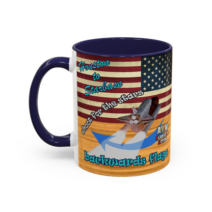 shoot for the stars - Accent Mug (butterscotch wood finish)