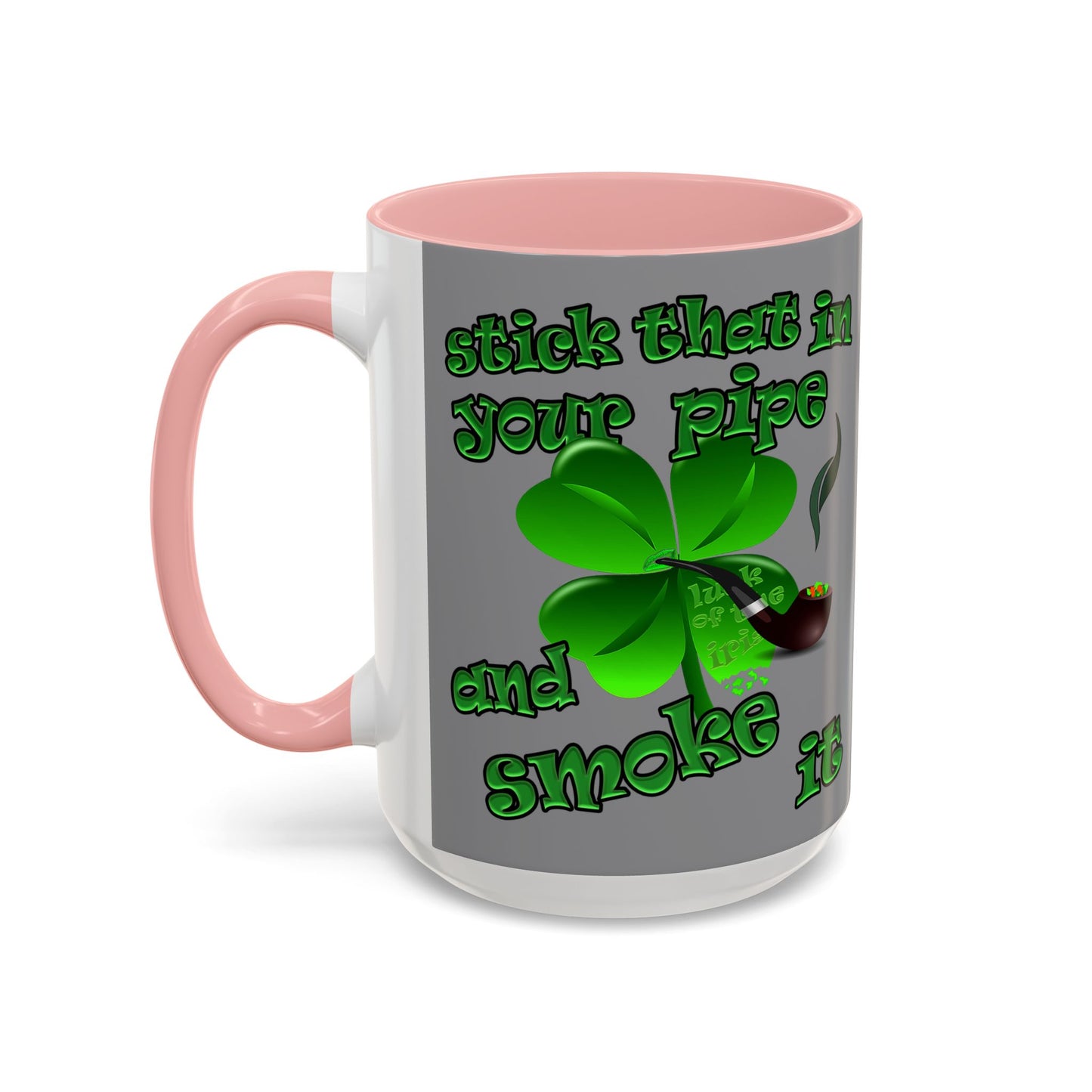celtics logo - Accent Mug (grey)