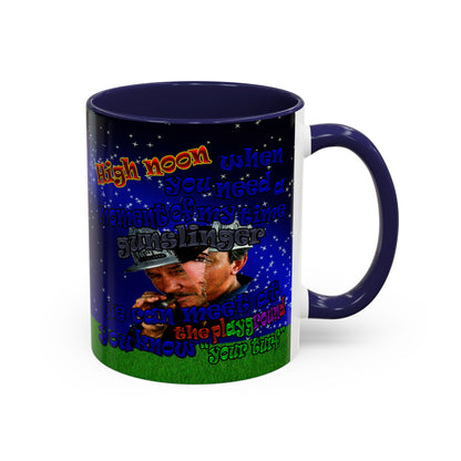 high noon - Accent Mug ('snoops' background)