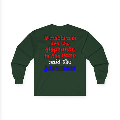 donkeys and elephants - Ultra Cotton Long Sleeve Tee