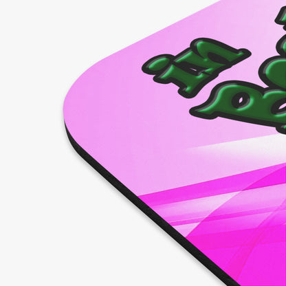 celtics logo - Mouse Pad (Rectangle) (light blue-pink wave)