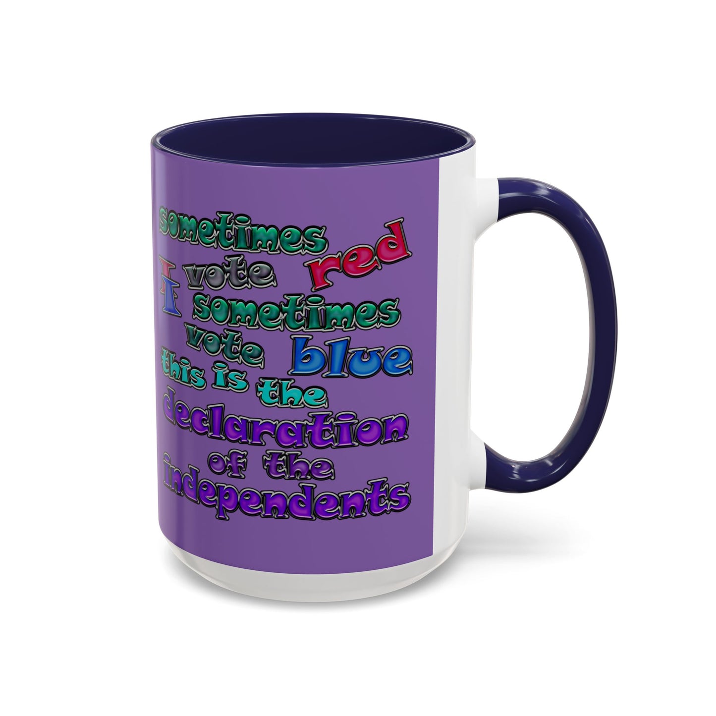 declaration of the independents - Accent Mug (light purple)