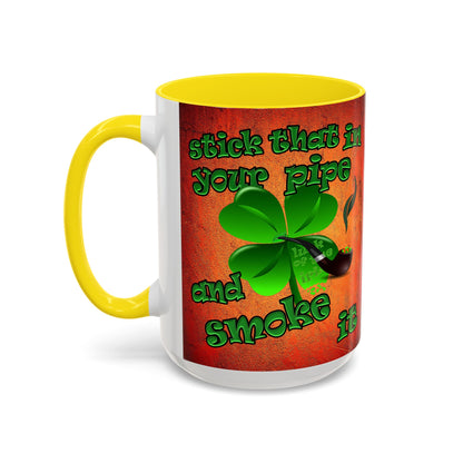 celtics logo - Accent Mug (burnt orange)
