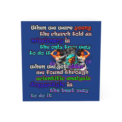 doggystyle - note cube (dark blue)