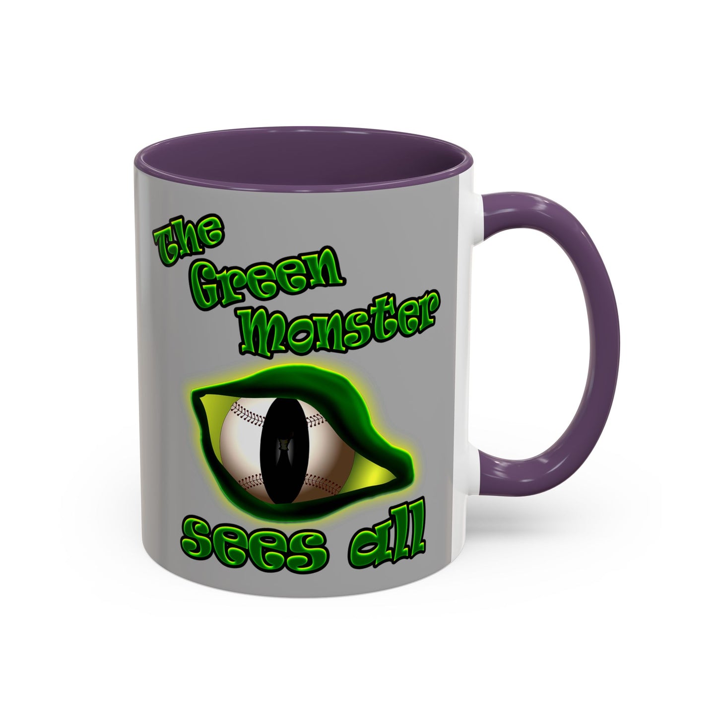 green monster - Accent Mug (light grey)