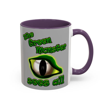 green monster - Accent Mug (light grey)