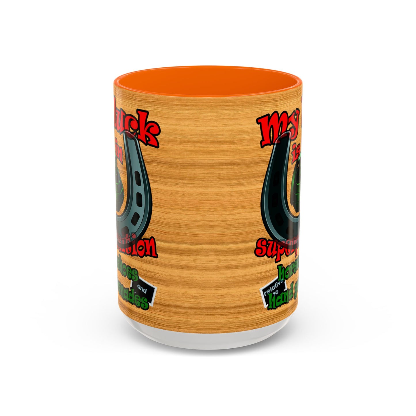 my luck - Accent Mug (butterscotch wood finish)
