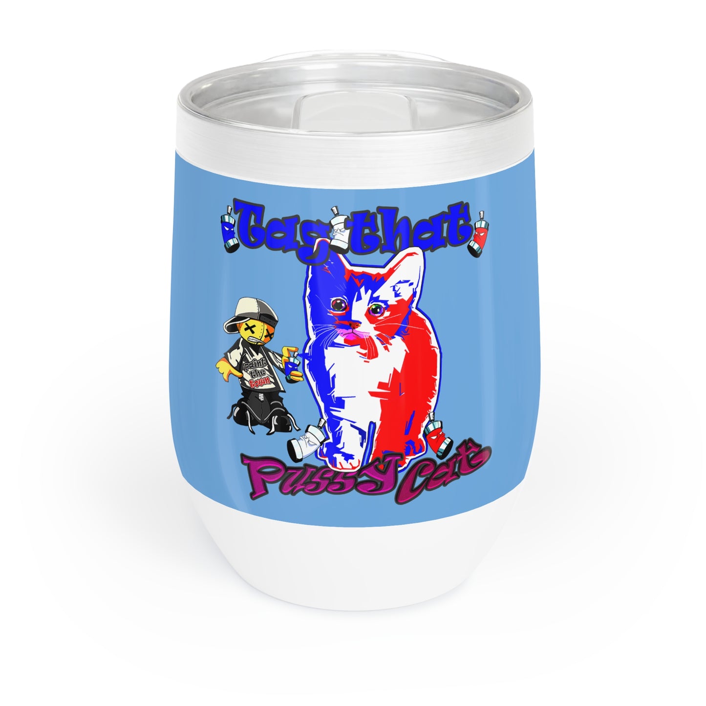 tag that - Chill Wine Tumbler (light blue)