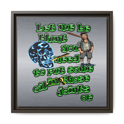og - framed canvas art (brushed nickel)
