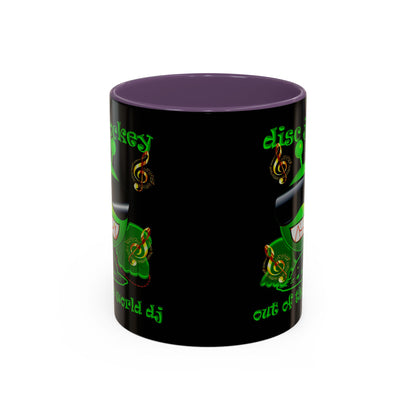disc jockey - Accent Mug (black)