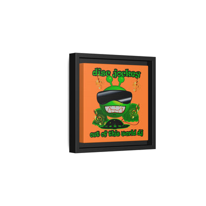disc jockey - framed canvas art (crusta)