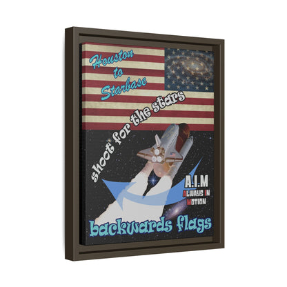 shoot for the stars - framed canvas art