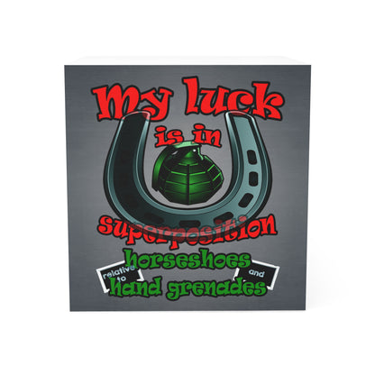my luck - note cube (grey-light grey)
