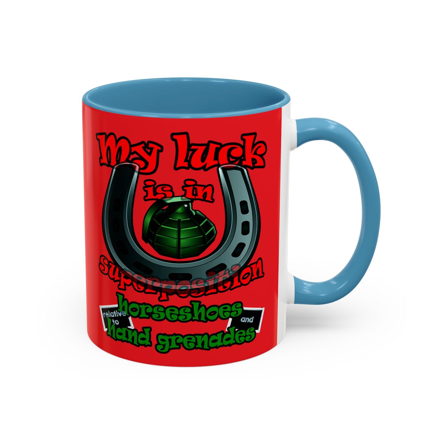 my luck - Accent Mug (red)