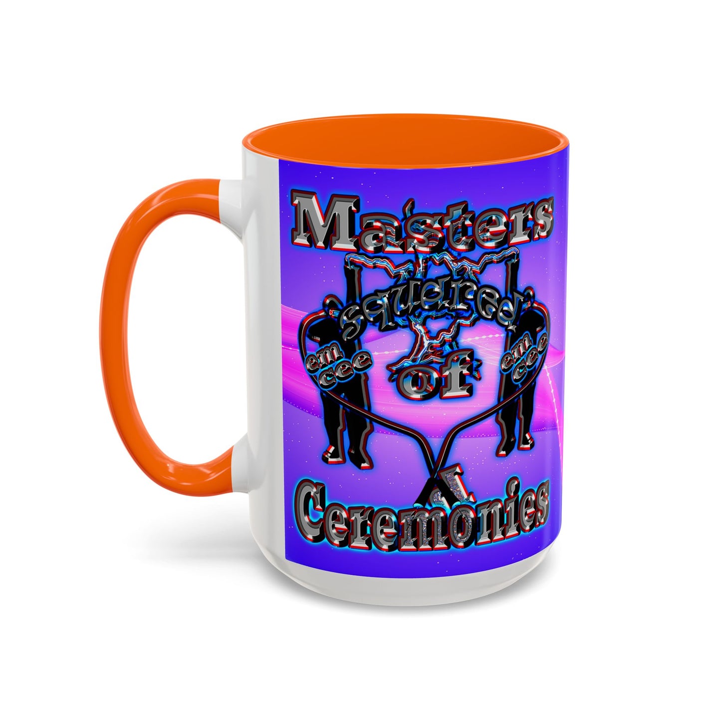 em cee squared - Accent Mug (purple-pink wave)