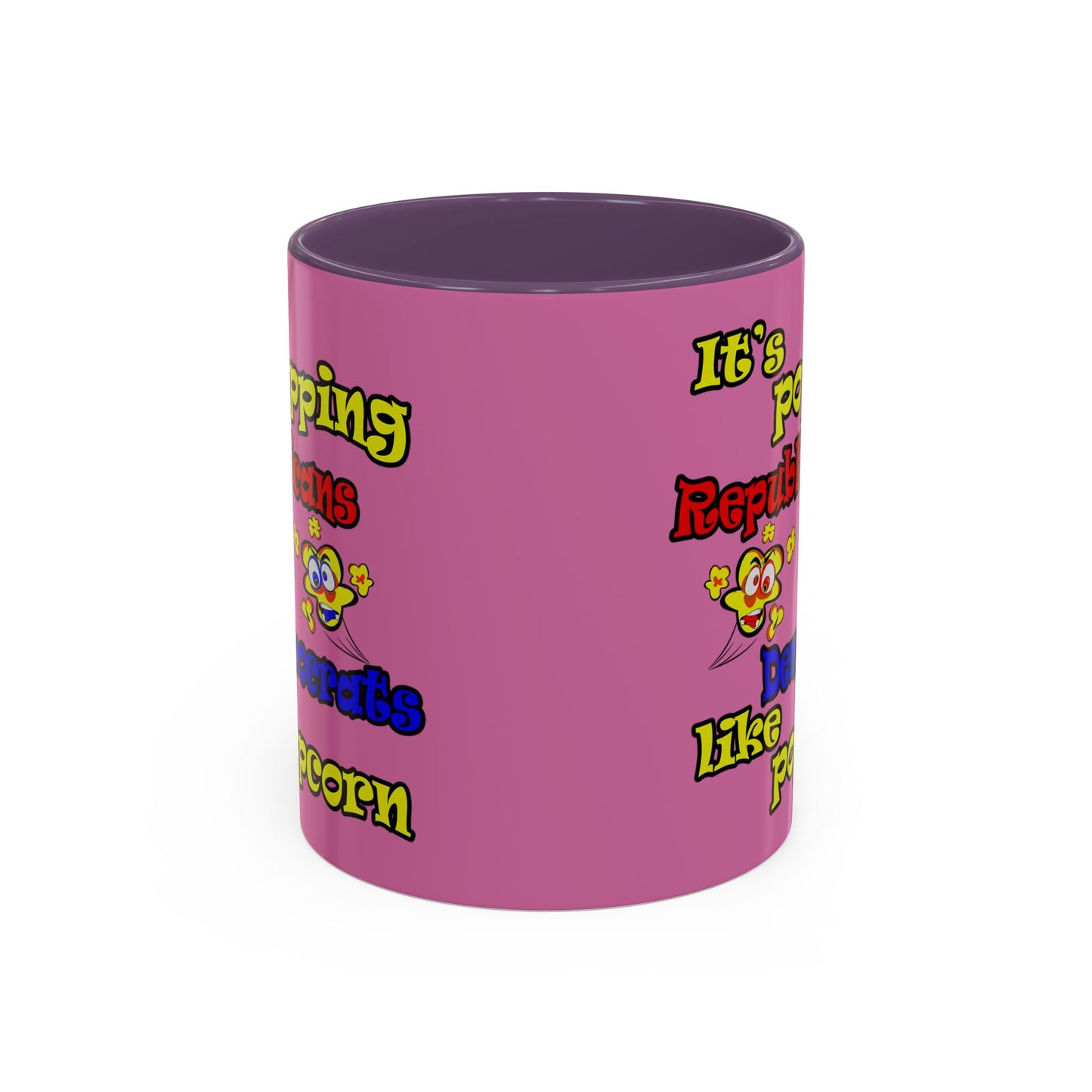 popping like popcorn - Accent Mug (light pink)