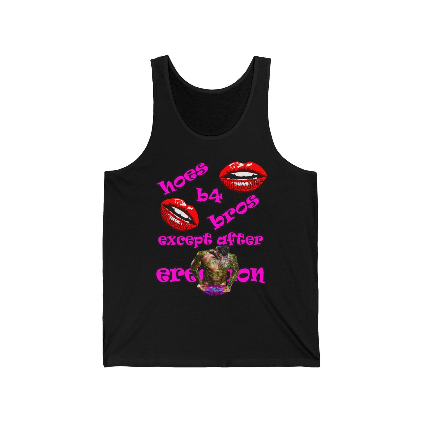 hoes b4 bros - Unisex Jersey Tank