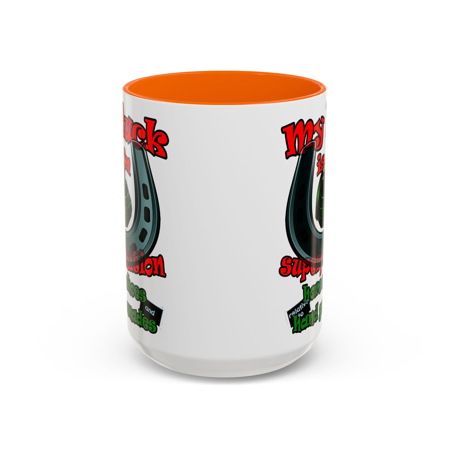 my luck - Accent Mug (white)