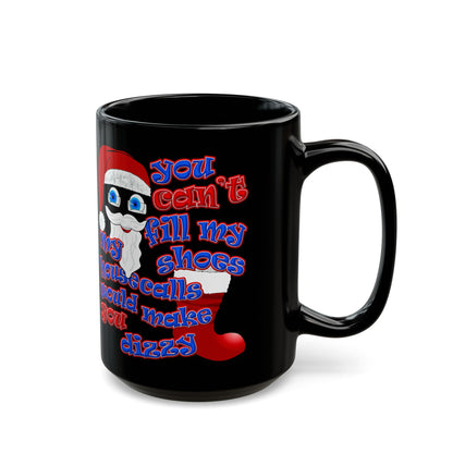 santa's shoes - Black Mug (black)