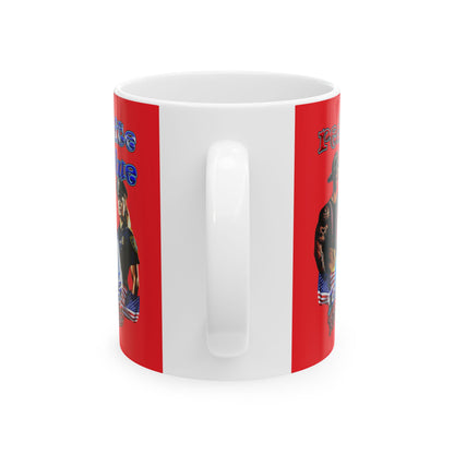 rw&b lives matter - White Mug (red)