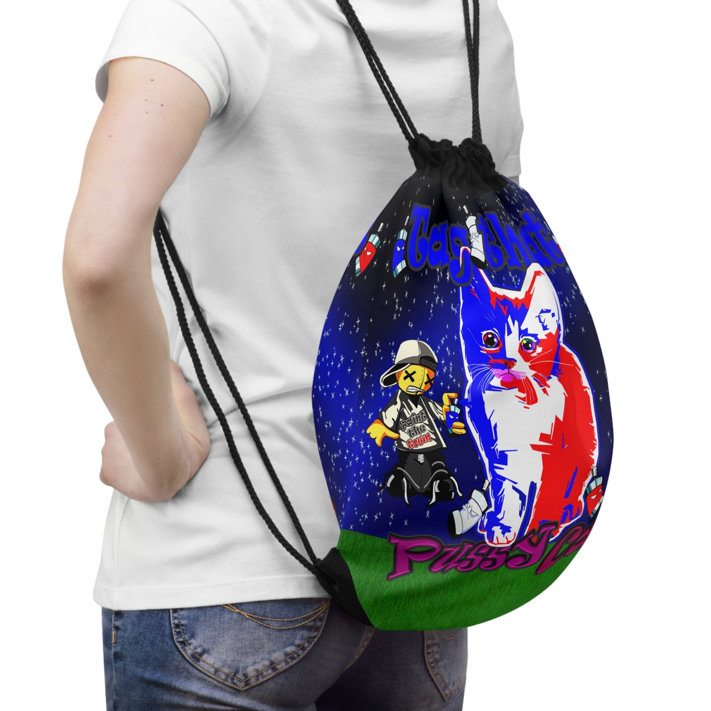 tag that - Drawstring Bag ('snoops' background)