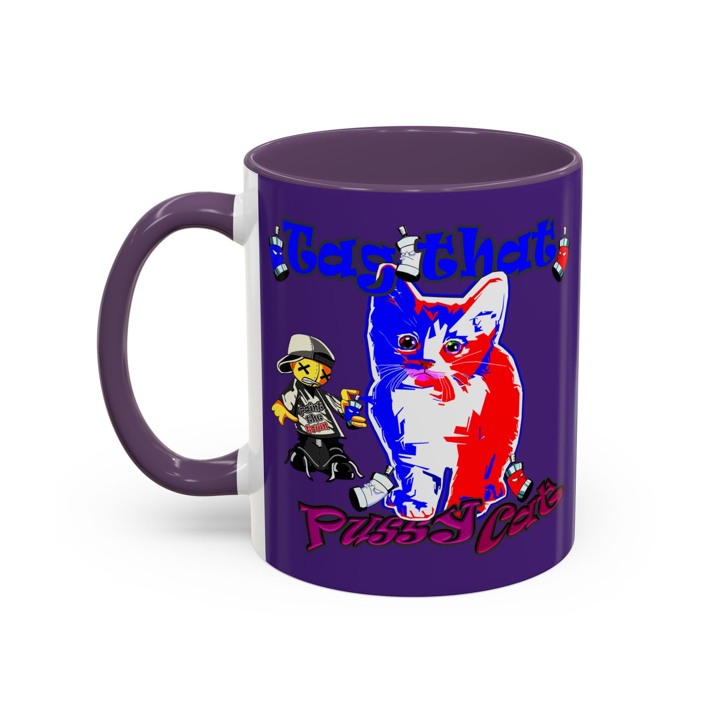 tag that - Accent Mug (purple)