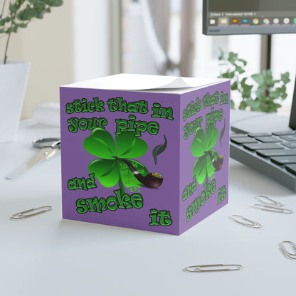 stick that in your pipe and smoke it - note cube (light purple)