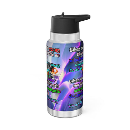 doggystyle - Gator Tumbler, 32oz  (grey-pink wave)