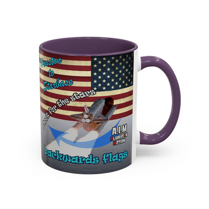 shoot for the stars - Accent Mug (brushed nickel)