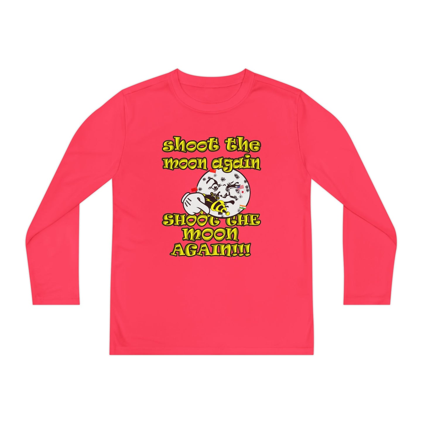 shoot the moon again - Youth Long Sleeve Competitor Tee