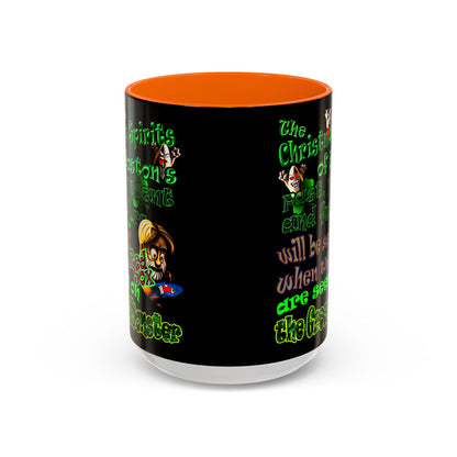 christmas spirits of boston - Accent Mug (black)