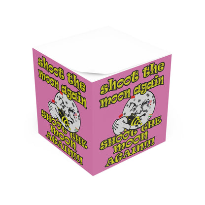 shoot the moon again - note cube (light pink)