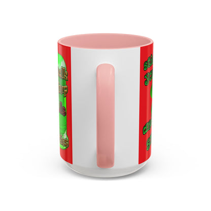 celtics logo - Accent Mug (red)