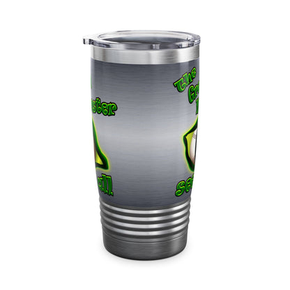 green monster - Ringneck Tumbler, 20oz (brushed nickel)