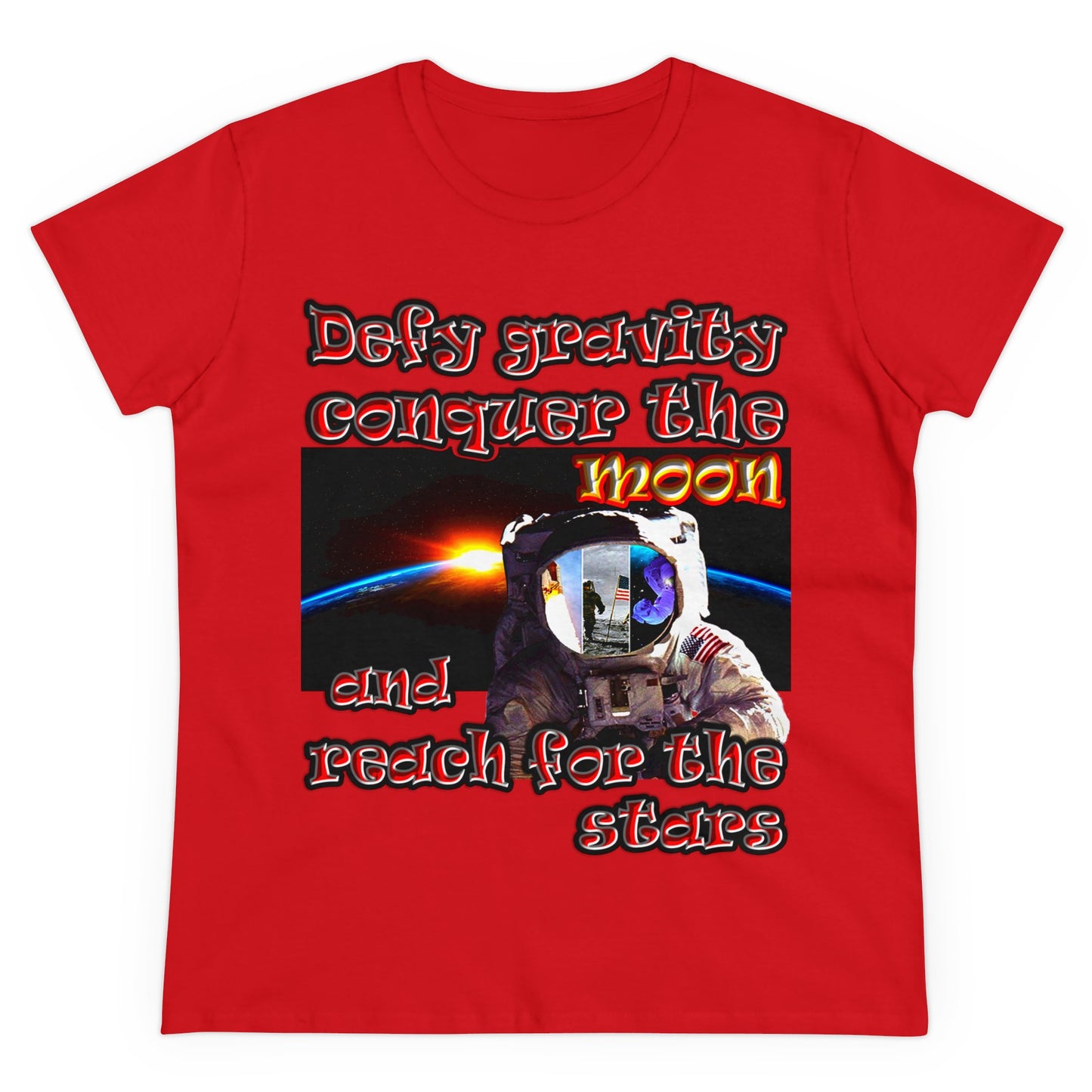 defy conquer reach - Women's Midweight Cotton Tee