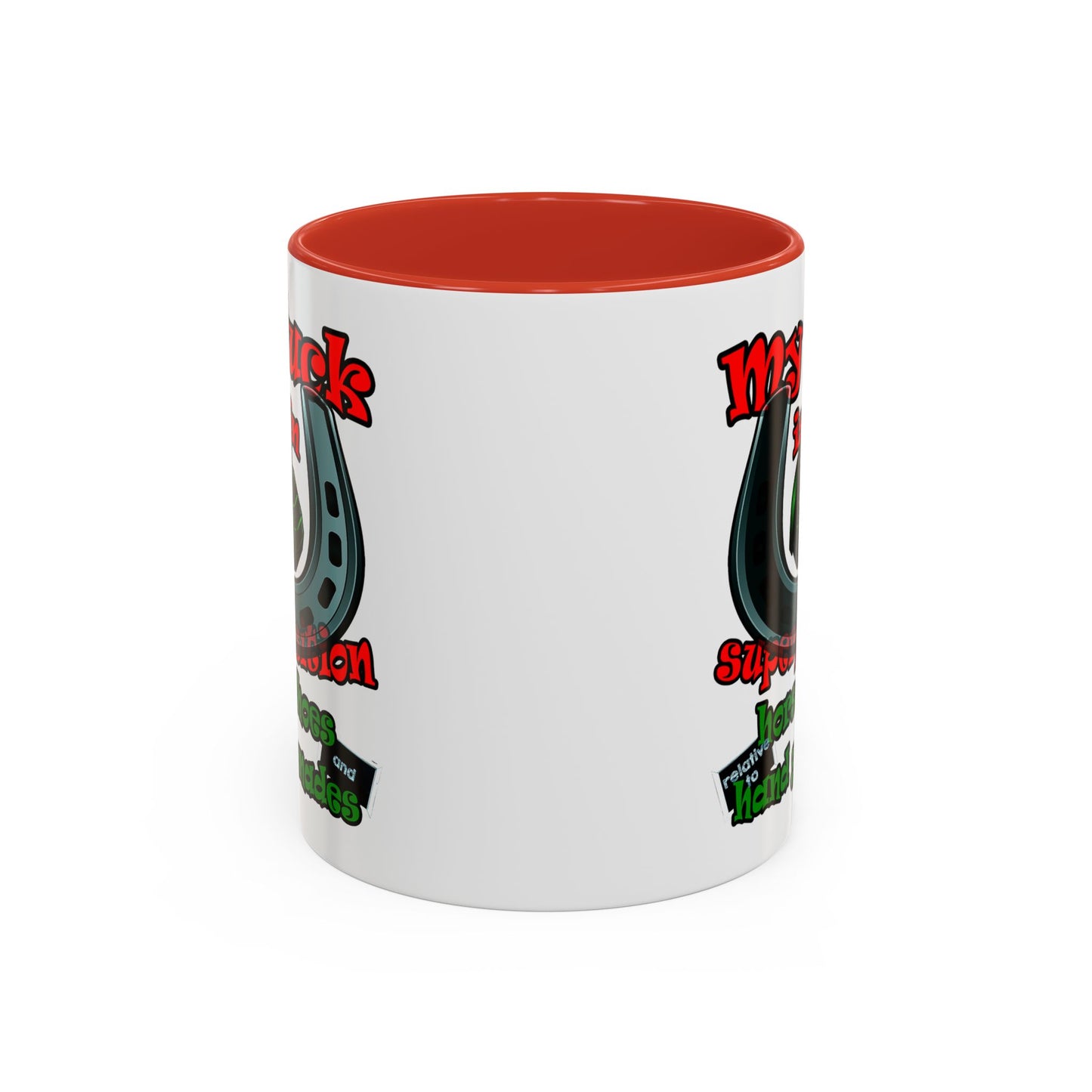 my luck - Accent Mug (white)