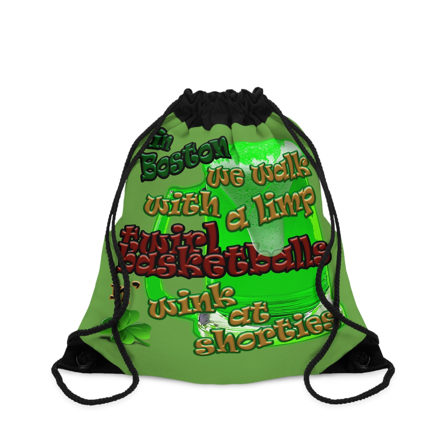 celtics logo - Drawstring Bag (green)