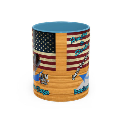 shoot for the stars - Accent Mug (butterscotch wood finish)