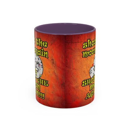 shoot the moon again - Accent Mug (burnt orange)