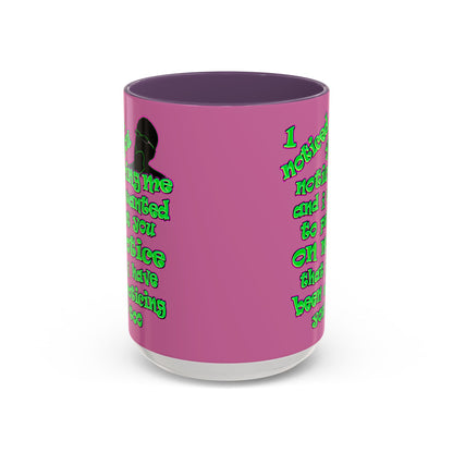 noticed you noticing - Accent Mug (light pink)