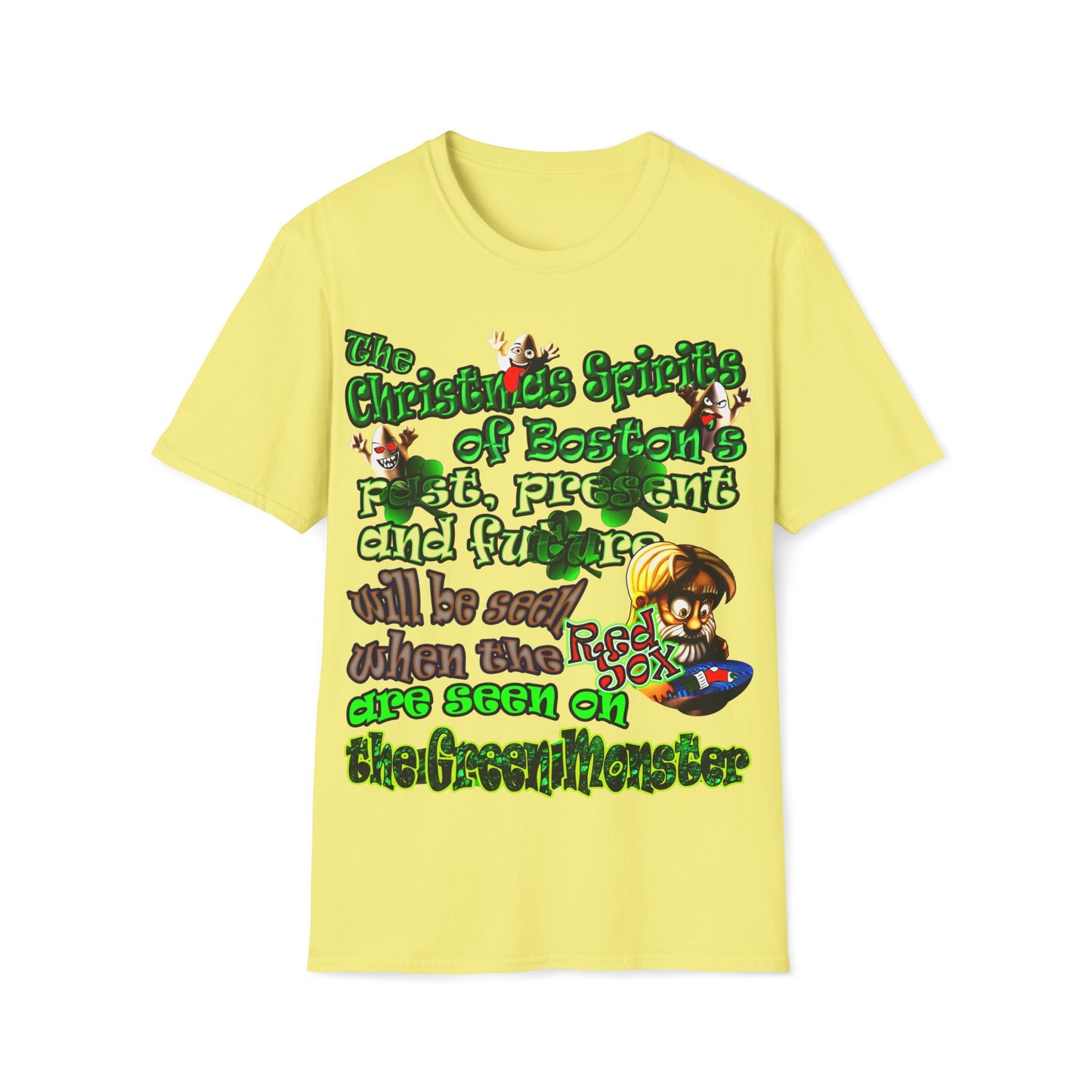 christmas spirits of boston - Unisex Softstyle T-Shirt