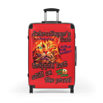 schrodinger's cat - Suitcase (red)