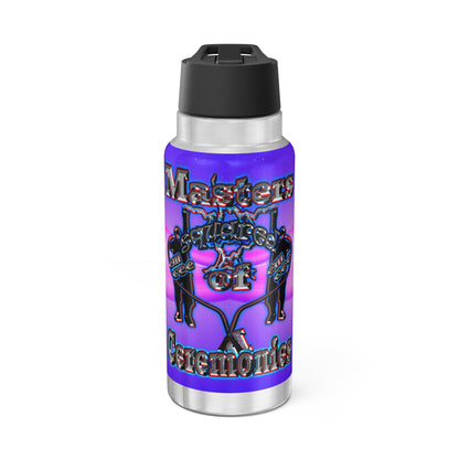 em cee squared - Gator Tumbler, 32oz (purple-pink wave)