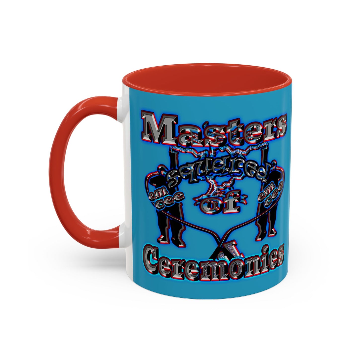 em cee squared - Accent Mug (turquoise)