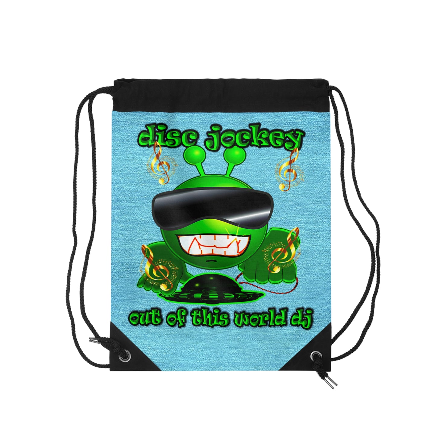 disc jockey - Drawstring Bag (faded blue)