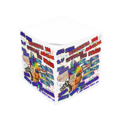 drop the beat - note cube (white)