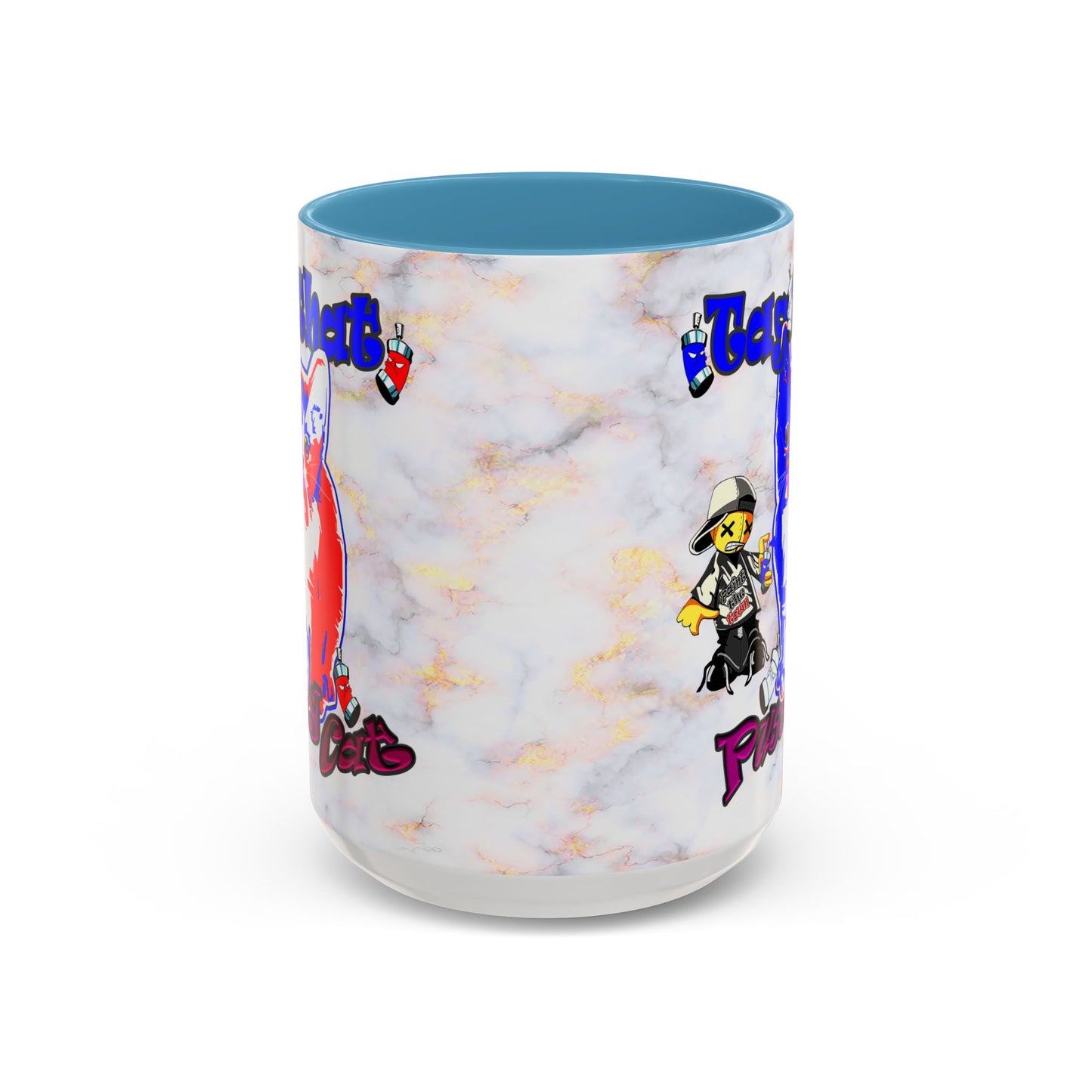 tag that - Accent Mug (white marble)